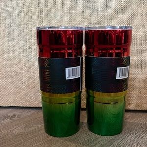 NWT Wellness Double Wall Stainless Steel vacuum insulated 24 oz Tumbler set of 2